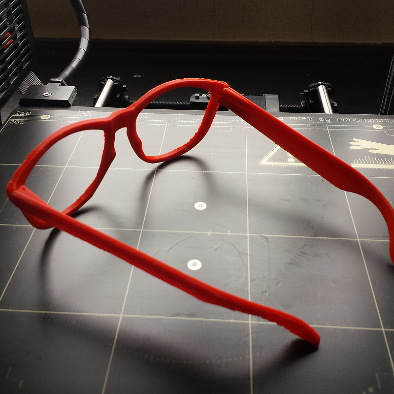Estudio de formas, gafas de sol. Impresión 3D. Gilitadas