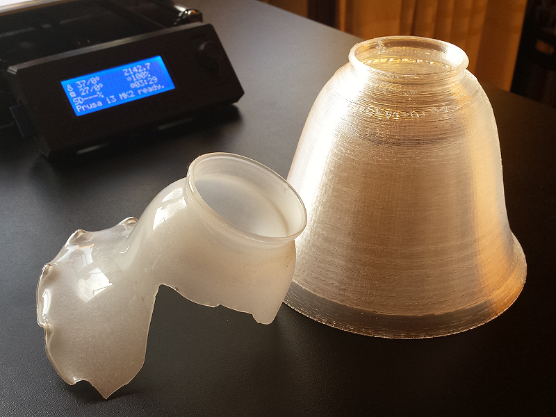 Tulipas para lámparas. Impresión 3D Gilitadas