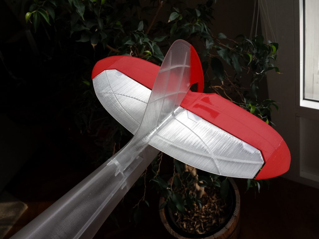 Avión RC impreso 3D, Spitfire Mk XVI de 3DLabPrint. Gilitadas
